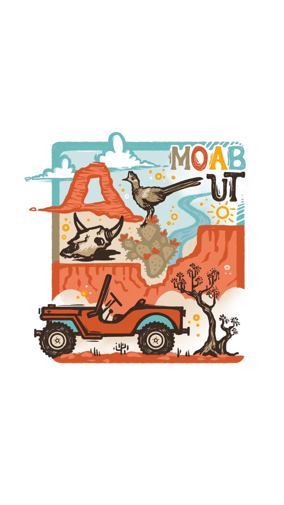 Moab Doodles Sticker